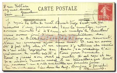 Grenoble — Aleje Gare i Alsace-Lorraine — Alpy — Hôtel de Savoie — Rapida-Photo — Rewers
