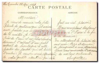 Grenoble — Zamek Bouquéron i łańcuch Alp — E.R. n°125 — Rewers