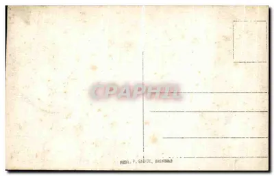 Grupo de caminhantes ao pé do Grande Paradis — editor P. Gaude, Grenoble — Verso