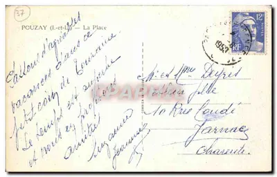 Pouzay (Loir-et-Cher) — De Place — Cim — Achterkant