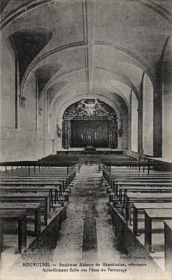 Bourgueil — Antiga Abadia dos Beneditinos, refectório — Edit. F. Samson, Bourgueil