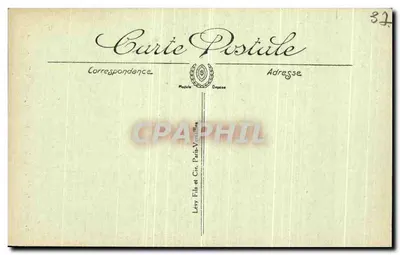 Chenonceaux - El Castillo - La Chimenea de Francisco I - I.L. — Reverso