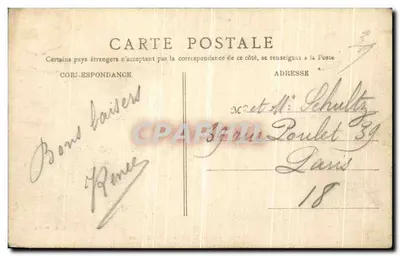 Langeais — L'Église et le Château — B. F., Paris — Verso