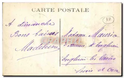 Chinon — A Estátua de Joana d'Arc — E.P.C. 1 — Verso