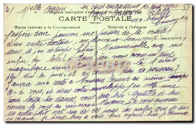 Les Settons — Vista tirada do Cerney — Le Moryan Illustré, edição G. Carrais, Saulian, Reprod. Interd. — Verso