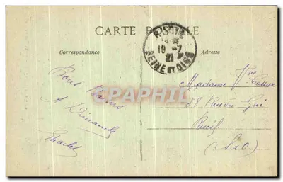 Lago dos Settons — Torre das Máquinas — A. Duciel, editor, Saulieu — Verso