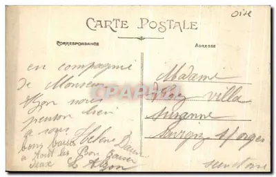 CREIL (Oise) – Passerelle do Palácio de Cidade — Édit. FrancoLin — Verso