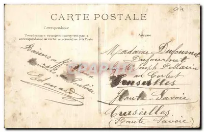 Pontoise — Praça da Estação — Editor E.D. n°78 — Verso