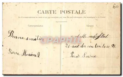 BURY — A Igreja — Impr. de l'Établissement de Béthune (Série 410) — Verso