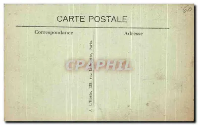 Ermenonville (Oise) — Park — Kiosku Chiński — Hôtel du Château, L'H. Paris — Rewers