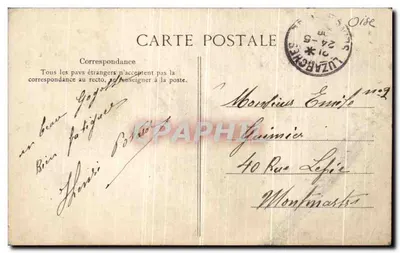 Coye — Os Lagos de Commelle — O Castelo da Rainha Branca — Imp. Phot. J. Frémont, Beauvais — Verso