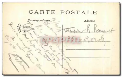 Castelo de RAMBOUILLET — Fachada Norte — Edições A. Drouet, Ivry-sur-Seine — Verso