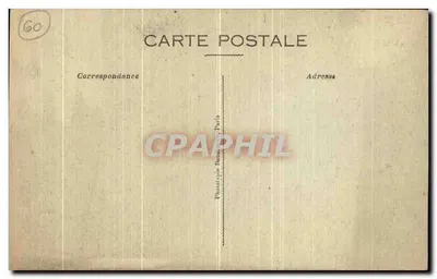 Boulogne-la-Grasse — Il Donjon del Castello — Fototipia Banquier Parigi n°535 — Verso