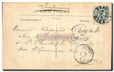 Beauvais — L'Hôtel-de-Ville — wydawca L. 198-04 — Rewers