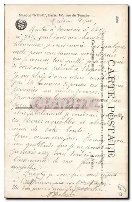 Beauvais — Plac Urzędu Miasta — Statua Jeanne Hachette — Graphphil 1492 — Rewers