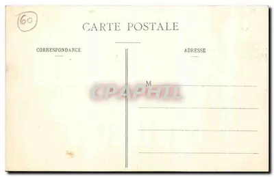 Château de Pierrefonds - Côté Ouest — vue avec les Plaques — éditeur : Lucien Lough — Verso