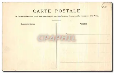 Pierrefonds (Oise) — Zamek (widok z jeziora) — La Fonte-Milon, nr 344 — Rewers