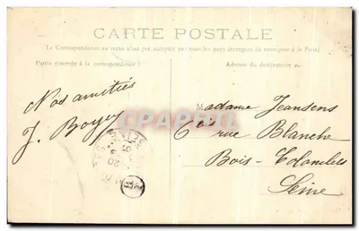 Compiègne — Il Castello — Facciata Principale — Edizione Nouvelles Galeries n°32 — Verso