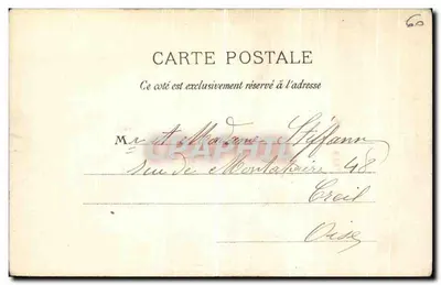 Zamek w Compiègne — Terrasse na Pâquis — Wydawnictwo Compiègne N°133 — Rewers