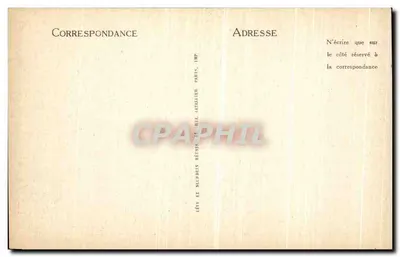Compiègne — Zamek — Gabinet Pracy Napoleona I — LL. — N° 26 — Rewers