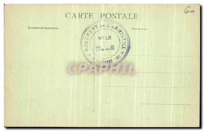 Las Compiègne — Pomnik Armistycja — Wydawca Hutin — Rewers