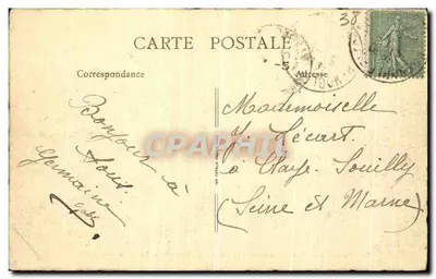 Grenoble — Ogólny widok Wyspy Zielonej — La Tronche i Alpy — B.F. — Rewers