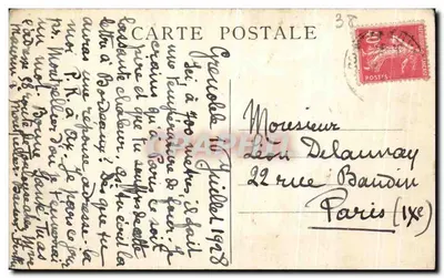 Grenoble — Isère i Kaszub Neron — E.R. — Hotel Bonnard, Pont-en-Royans — Rewers