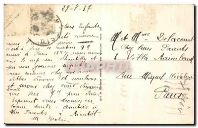 Chantilly — Zamek — Ogólny widok z Saut-du-loup — LL — Rewers