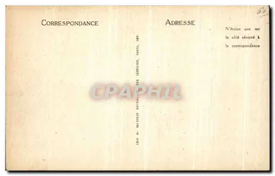 Chantilly — A Grande Singerie — ND — Verso