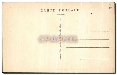 Chantilly — Zamek Królowej Białej — Jezioro Comelle — nr 60 — Rewers