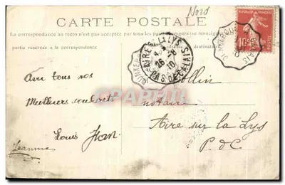 Gravelines (Nord) — Aldeia do Pequeno-Fort-Philippe, Avenida do Leste — U.V., editor, Gravelines, N° 143 — Verso