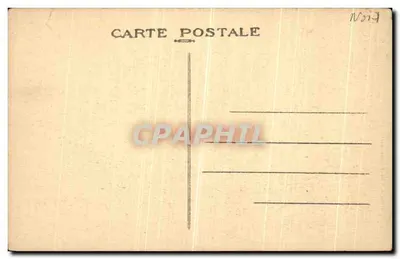 Bilhete postal antigo Maubeuge Hangar do Zeppelin — Verso