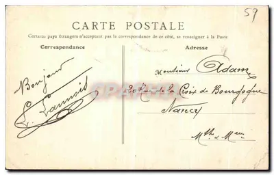 Landrecies - Rue du Gouvernement — B.F., Paris, n°4 — Verso