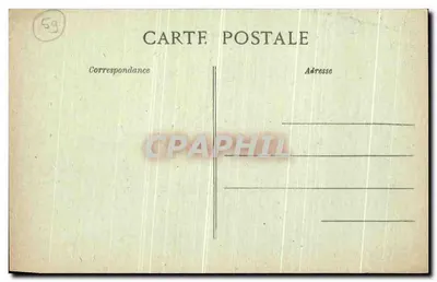 Denain — Zamek Wandy Prevoz — zniszczony podczas I wojny światowej 1914-18 — Rewers