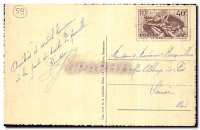 Bonsecours — Het Café du Grand Logis — uitgever P. Lévi — Achterkant