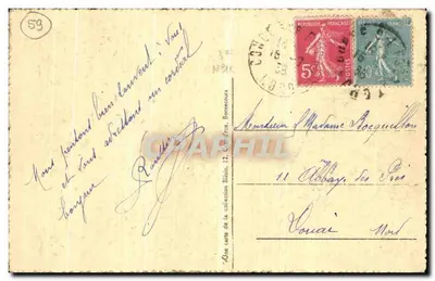 Bonsecours — Het Café van het Grand Logis — uitgever Pollein, n°59 — Achterkant
