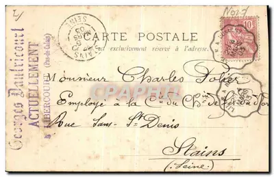 Porta de Valenciennes — Libercourt — editor Paris — Verso