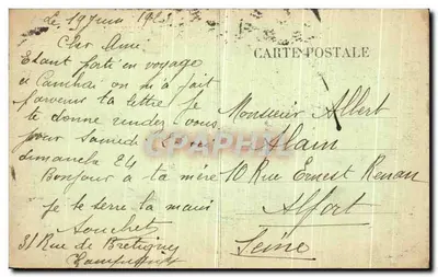 Cambrai — Ratusz — Wyd. E. Meresse — Rewers