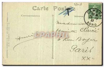 Cambrai — Wielka Plac i Katedra Świętego Gery — Bastien, fot. - Cambrai — Rewers