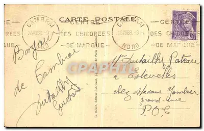 Cambrai (Nord) — Wieża Porty do Paryża — G. Réam, wydawca — Rewers