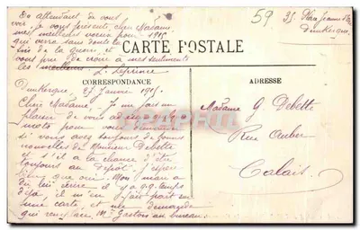 Malo-les-Bains — O Casino e a Digue — N. G. — n° 110 — Verso