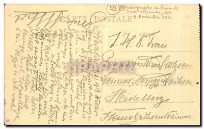 Lille — Pomnik Burmistrza André — Wydawnictwo G. L., nr 40 — Rewers