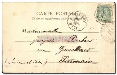 Lille — Szkoła Narodowa Sztuk i rzemiosł — B. F., Paryż, nr 53 — Rewers