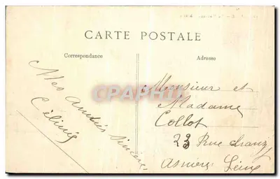 LILLE — O Novo Teatro — Bilhete postal antigo n°110 — Verso