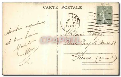 Lille - Katedra św. Maurycja — E.C. n°17 — Rewers