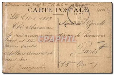 LILLE — Rue du Vieux-Marché-aux-Moutons — détruites — Verso