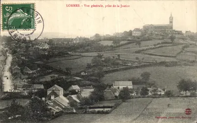 Lormes - Vista geral, vista da Justiça — Darrignes, fot.-édite, Clamacy