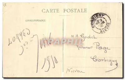 Lormes - Vista geral, vista da Justiça — Darrignes, fot.-édite, Clamacy — Verso