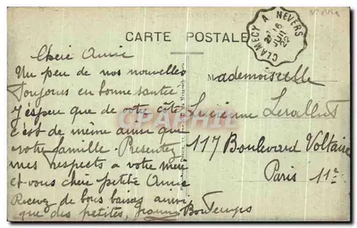 Corvol-l'Orgueilleux — Le Celvairé — Editor desconocido, número de serie no visible — Reverso