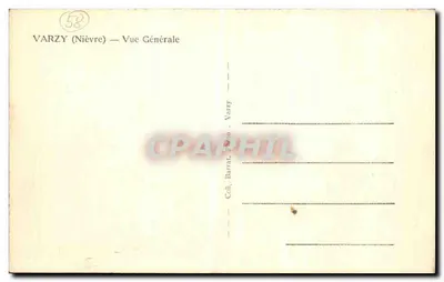 Varzy (Nièvre) — Widok Ogólny — Zbiór Barrat, Foto - Varzy — Rewers